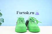 Fortok Nike Air Force 1 Low Off-White Brooklyn Green Spark DX1419-300 Sneakers  - 2