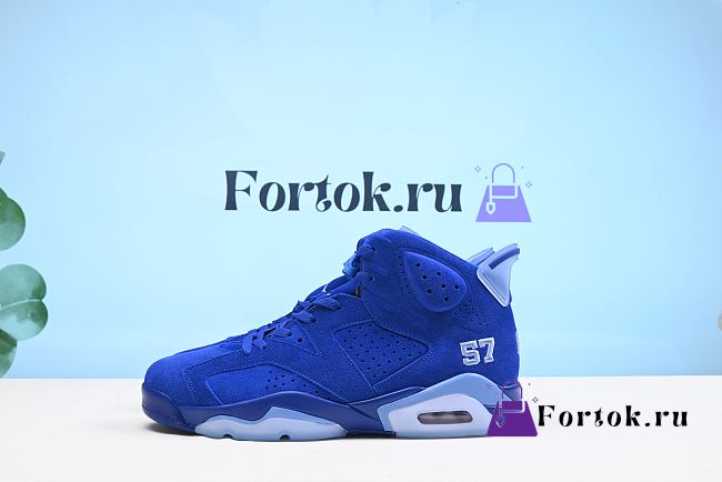 Fortok Air Jodan 6 CT8529-410 Blue Sneakers - 1