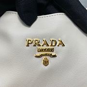 Fortok Prada Tote Bag in White 1BA638 39x29x19cm - 3