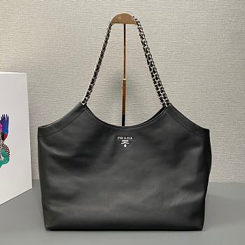 Fortok Prada Tote Bag in Black 1BA638 39x29x19cm