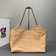 Fortok Prada Tote Bag in Beige 1BA638 39x29x19cm - 1