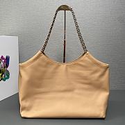 Fortok Prada Tote Bag in Beige 1BA638 39x29x19cm - 2
