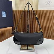Fortok Prada Re-Edition 2002 Re-Nylon Shoulder Bag in Black 23.5x10x5cm - 3