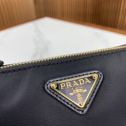 Fortok Prada Re-Edition 2002 Re-Nylon Shoulder Bag in Black 23.5x10x5cm - 2