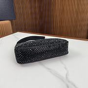 Fortok Prada Black Embellished Mini Shoulder Bag 23x13x5cm - 3