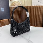 Fortok Prada Black Embellished Mini Shoulder Bag 23x13x5cm - 6
