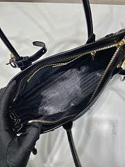 Fortok Prada Black Leather HandBag 32x15.5x12cm - 4