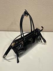 Fortok Prada Black Leather HandBag 32x15.5x12cm - 3