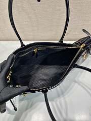 Fortok Prada Large Black Leather HandBag 38x30x12cm - 4