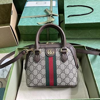 Fortok Gucci Ophidia GG Top Handle Bag 772216 20x20.5x7.5cm