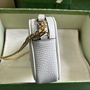 Fortok Gucci GG Marmont Mini Shoulder Bag in White 772759 11x18.5x4cm - 6