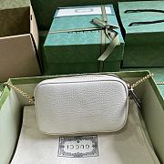 Fortok Gucci GG Marmont Mini Shoulder Bag in White 772759 11x18.5x4cm - 3