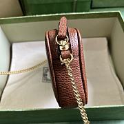 Fortok Gucci GG Marmont Mini Shoulder Bag in Brown 772759 11x18.5x4cm - 4