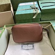 Fortok Gucci GG Marmont Mini Shoulder Bag in Brown 772759 11x18.5x4cm - 3