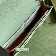 Fortok Gucci Chain Wallet In Green With Gucci Script 772643 12.5x20x4cm - 3