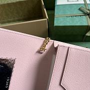 Fortok Gucci Chain Wallet In Pink With Gucci Script 772643 12.5x20x4cm - 3