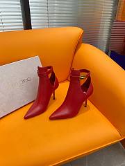 Fortok Jimmy Choo Nell 85mm Leather Ankle Boots In Red - 1
