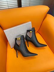 Fortok Jimmy Choo Nell 85mm Leather Ankle Boots In Black - 6