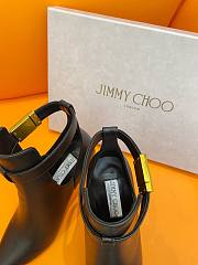 Fortok Jimmy Choo Nell 85mm Leather Ankle Boots In Black - 3