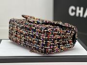 Fortok Chanel Tweed Flap Bag Gold Hardware Multicolor 20cm - 6
