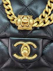 Fortok Chanel Lambskin Flap Bag in Black AS3393 14x22x8cm - 5