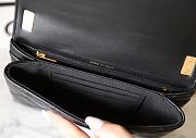 Fortok Chanel Clutch With Chain Crumpled Calfskin & Gold-Tone Metal Black 13x18x6cm - 4