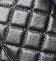 Fortok Chanel Clutch With Chain Crumpled Calfskin & Gold-Tone Metal Black 13x18x6cm - 2