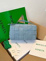 Fortok Bottega Veneta Brick Cassette Denim Bag 28×14×10cm - 1