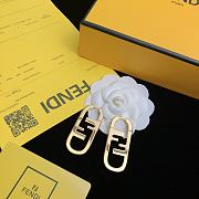 Fortok Fendi Logo Earrings - 6