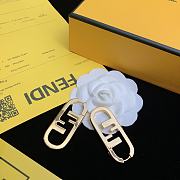Fortok Fendi Logo Earrings - 2