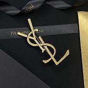 Fortok Saint Laurent Gold Brooch - 4