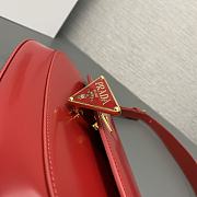 Fortok Prada Logo-plaque Shoulder Bag Red 1BD345 24×11×4cm - 6