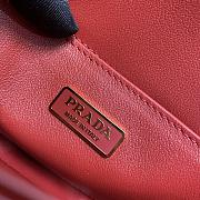Fortok Prada Logo-plaque Shoulder Bag Red 1BD345 24×11×4cm - 3