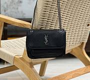 Fortok Saint Laurent Niki Bag Silver Hardware 22×16.5×12cm - 1