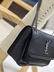 Fortok Saint Laurent Niki Bag Silver Hardware 22×16.5×12cm - 6
