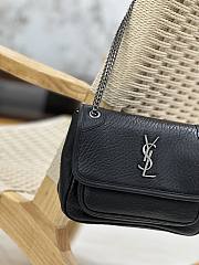 Fortok Saint Laurent Niki Bag Silver Hardware 22×16.5×12cm - 4