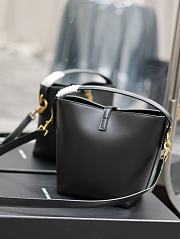 Fortok Saint Laurent LE 37 Bucket Bag Black 749036 17×20×13cm - 2