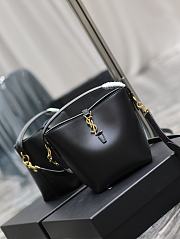 Fortok Saint Laurent LE 37 Bucket Bag Black 749036 17×20×13cm - 3