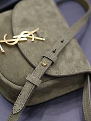 Fortok Saint Laurent Kaia Small Green Bag 619740 18x15.5x5.5cm - 6