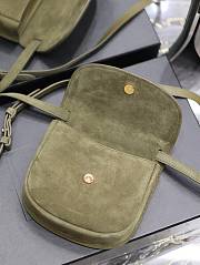 Fortok Saint Laurent Kaia Small Green Bag 619740 18x15.5x5.5cm - 5