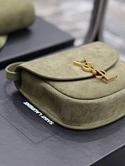 Fortok Saint Laurent Kaia Small Green Bag 619740 18x15.5x5.5cm - 4