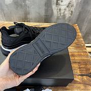 Fortok Chanel Velvet Calfskin Mixed Fibers CC Sneakers 38 Black - 4