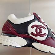 Fortok Chanel 23C CC Logo Sneakers Black/White/Burgundy - 6