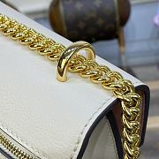 Fortok Louis Vuitton MyLockMe Chain Bag in White/Pink M22190 22.5x17x5.5cm - 5