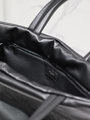 Fortok Saint Laurent Logo Debossed Large Tote Bag 379269 50×43×17cm - 4