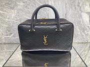 Fortok Saint Laurent Black Liya Zip-up Duffle Bag 31x16x13cm - 1