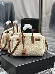 Fortok Saint Laurent Nano Sac De Jour Shearling Bag 717439 22x18x11cm - 1