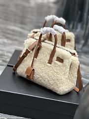 Fortok Saint Laurent Nano Sac De Jour Shearling Bag 717439 22x18x11cm - 5