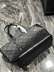 Fortok Saint Laurent Shopping Bag In Quilted Crinkled Leather 394195 38×28×13cm - 6