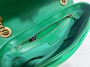 Fortok Gucci GG Marmont Mini Shoulder Bag Green Velvet 26x15x7cm - 6